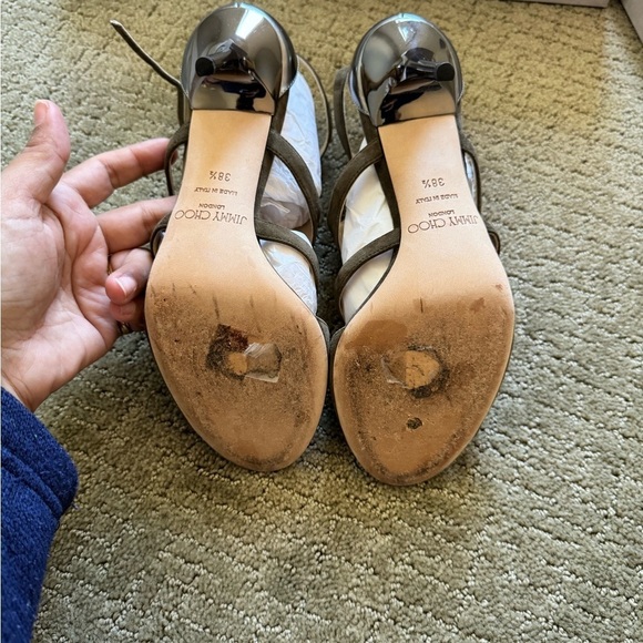 Jimmy Choo Tendor Suede Heels - Picture 6 of 9